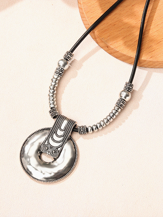 Women'S Vintage Bohemian Alloy Hoop Necklace