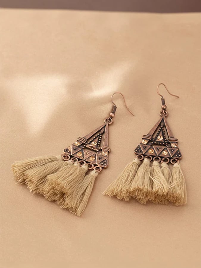 Women's Bohemian Holiday Tassel Earrings