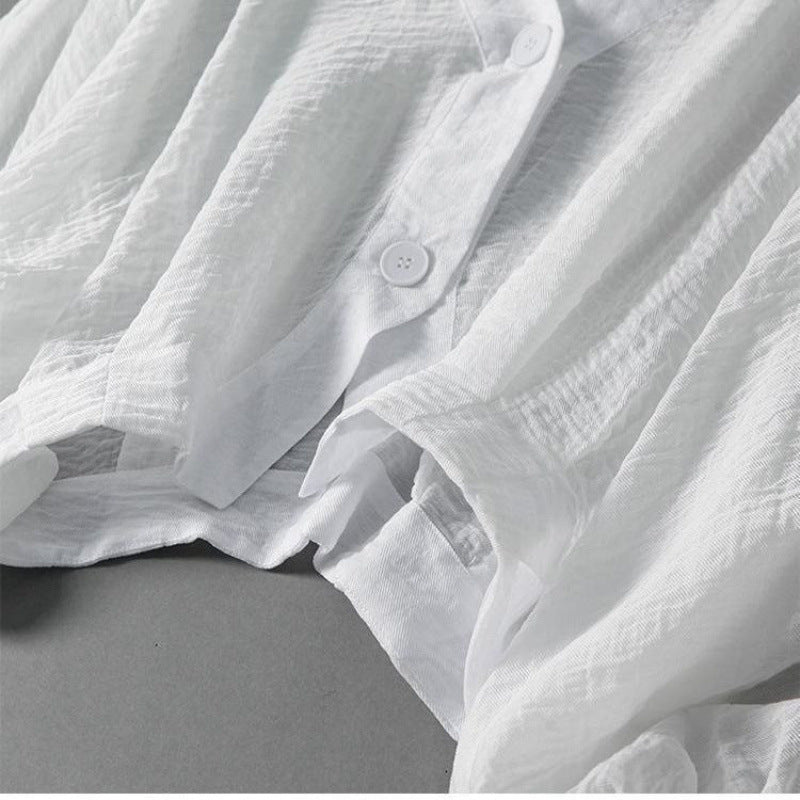 Shuhui - Chemisier en lin de première qualité