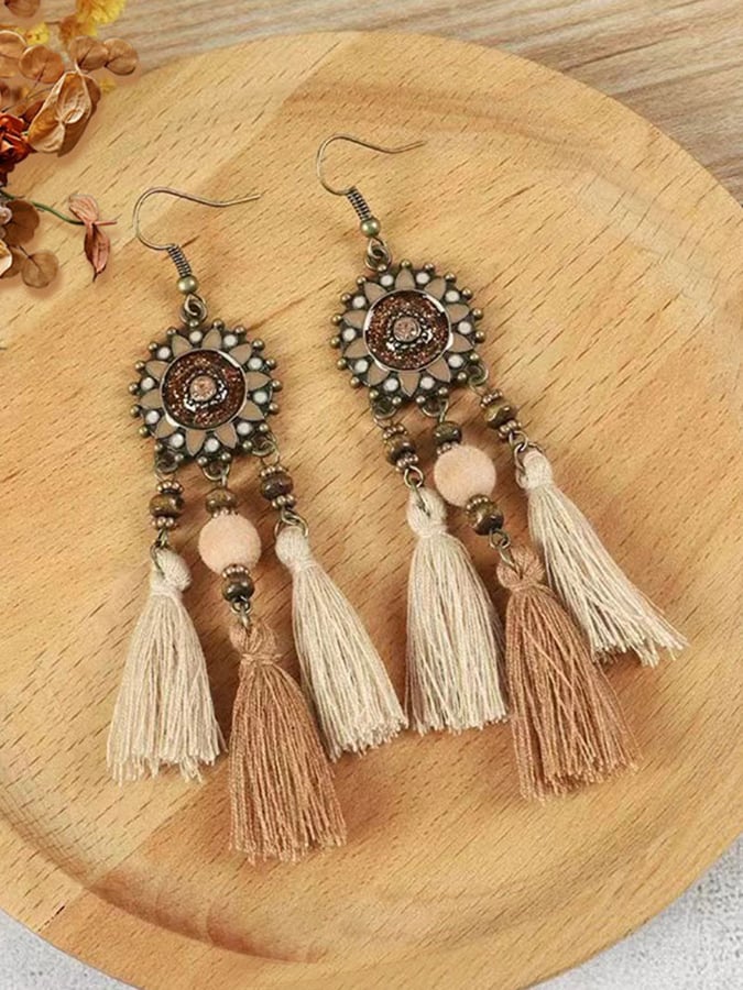 Boucles d'oreilles bohèmes vintage pour femmes 