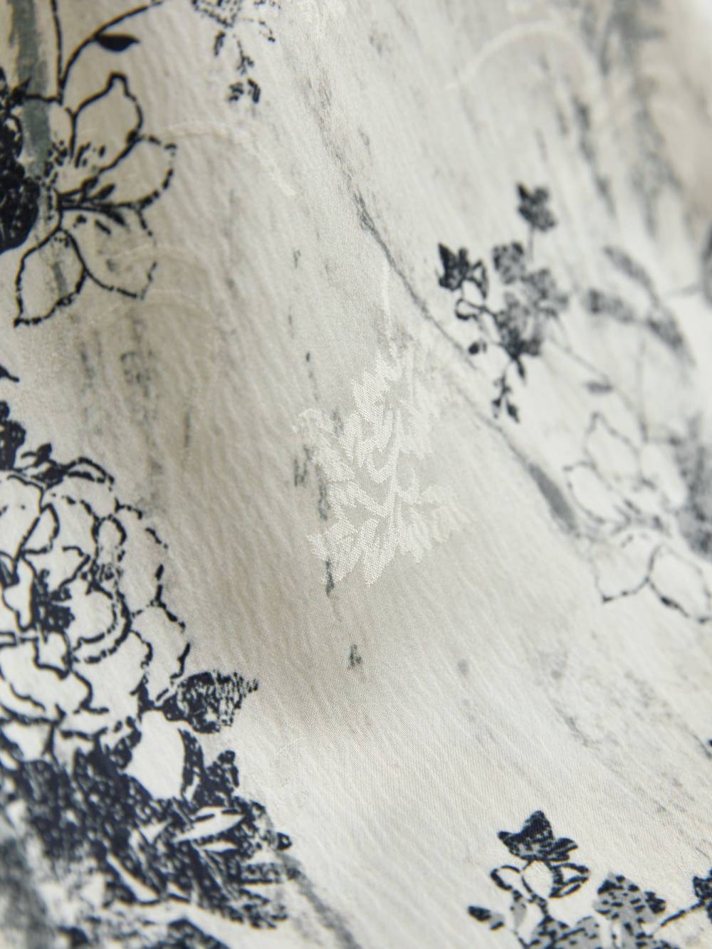 Ink Painting Jacquard Wide Leg Palazzo Pants