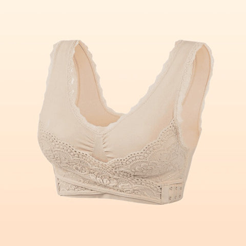 🎁Achetez-en 1, obtenez-en 2 GRATUITS🎁 - Soutien-gorge corset confortable à bretelles croisées sur le devant et fermeture latérale en dentelle