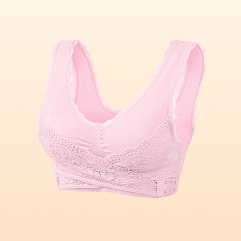 🎁Achetez-en 1, obtenez-en 2 GRATUITS🎁 - Soutien-gorge corset confortable à bretelles croisées sur le devant et fermeture latérale en dentelle
