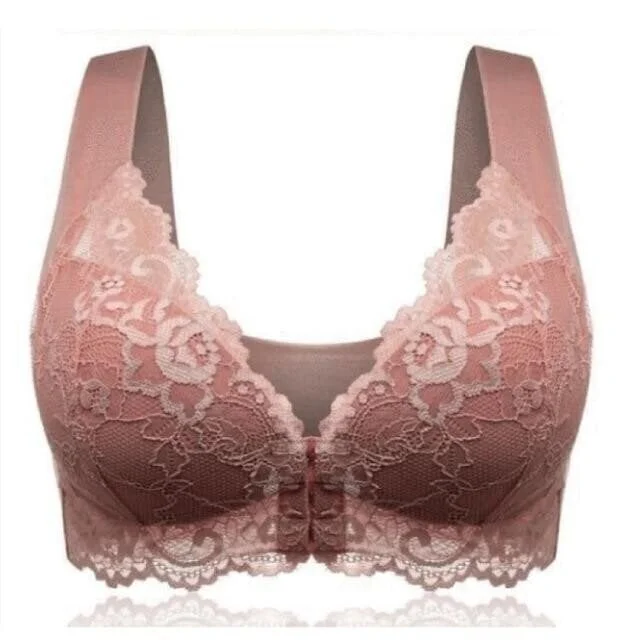 💕1 acheté = 1 offert💕 Soutien-gorge push-up confortable sans armatures, fermeture avant, effet galbant 5D 