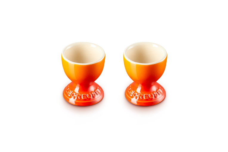 Ensemble de 2 coquetiers en grès 