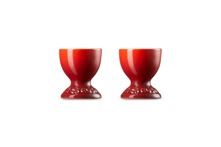 Ensemble de 2 coquetiers en grès 