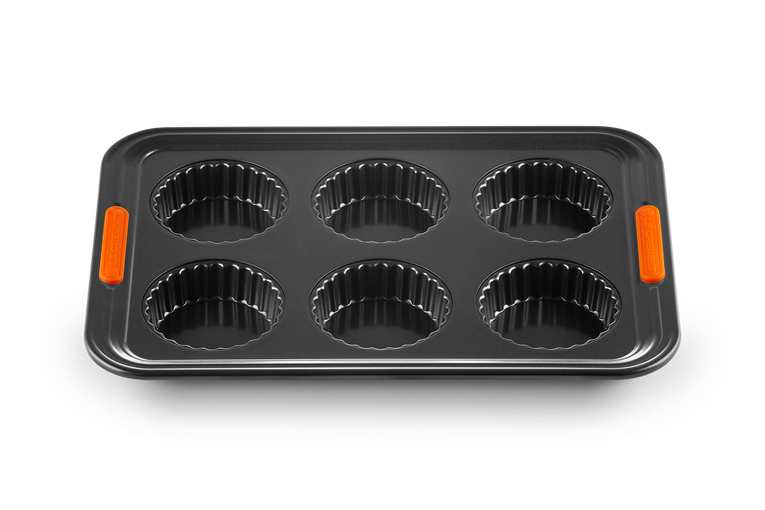 Moule à tarte cannelé pour 6 tartelettes 