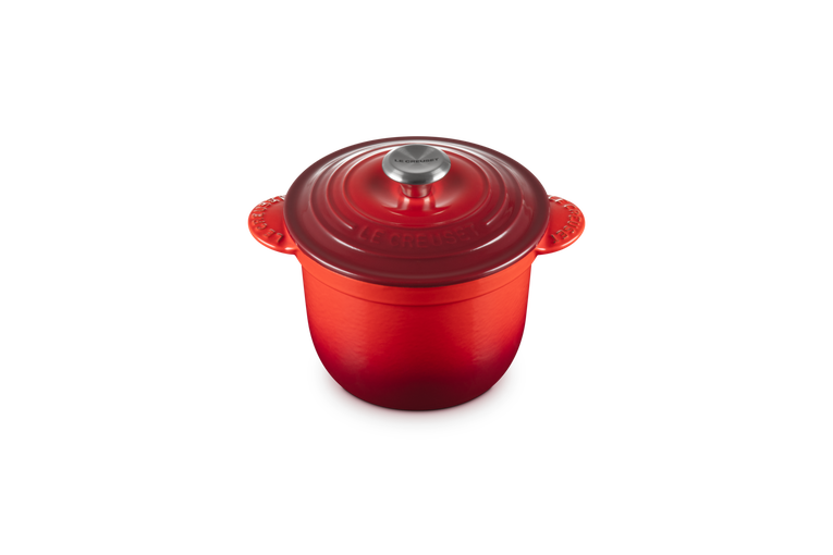 Cocotte en fonte avec couvercle intérieur en grès 