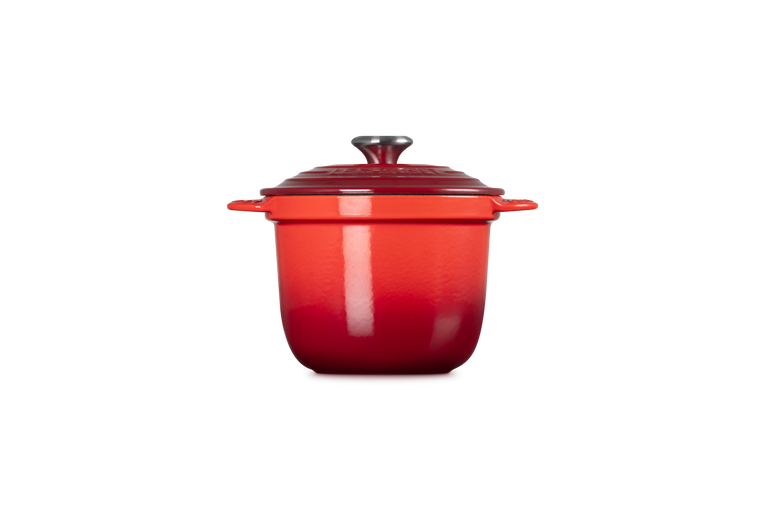 Cocotte en fonte avec couvercle intérieur en grès 