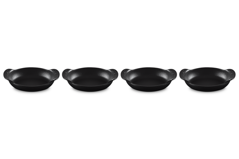 Cast Iron Gourmand Set of 4 Mini Oval Bakers