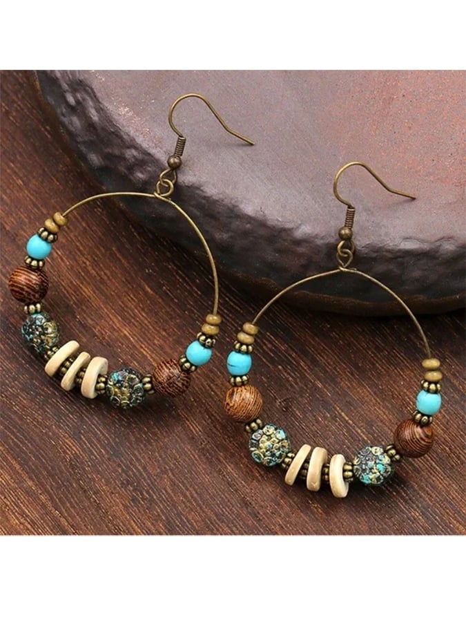 Women's Vintage Large Hoop Earrings