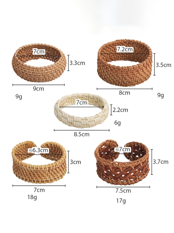 Women'S Retro Ethnic Style Braided Rattan Bracelet Bracelet