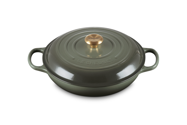 Casserole peu profonde en fonte 