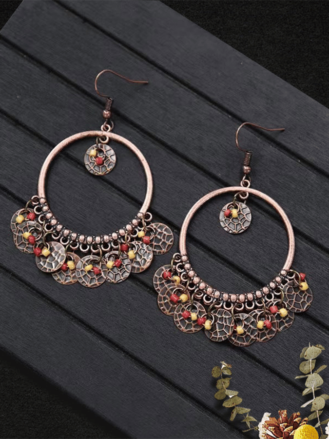Boucles d'oreilles bohèmes vintage pour femmes 