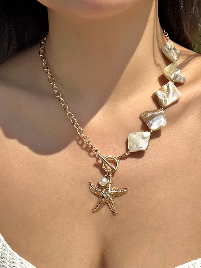 Women's Retro Bull Head Clavicle Exotic Ethnic Style Cactus Stacked Beaded Necklace