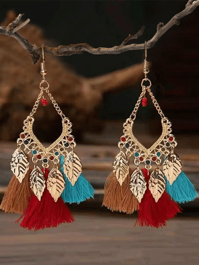 Boucles d'oreilles bohèmes vintage pour femmes 