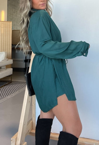 Ensemble robe-combinaison de nuit en satin neuf