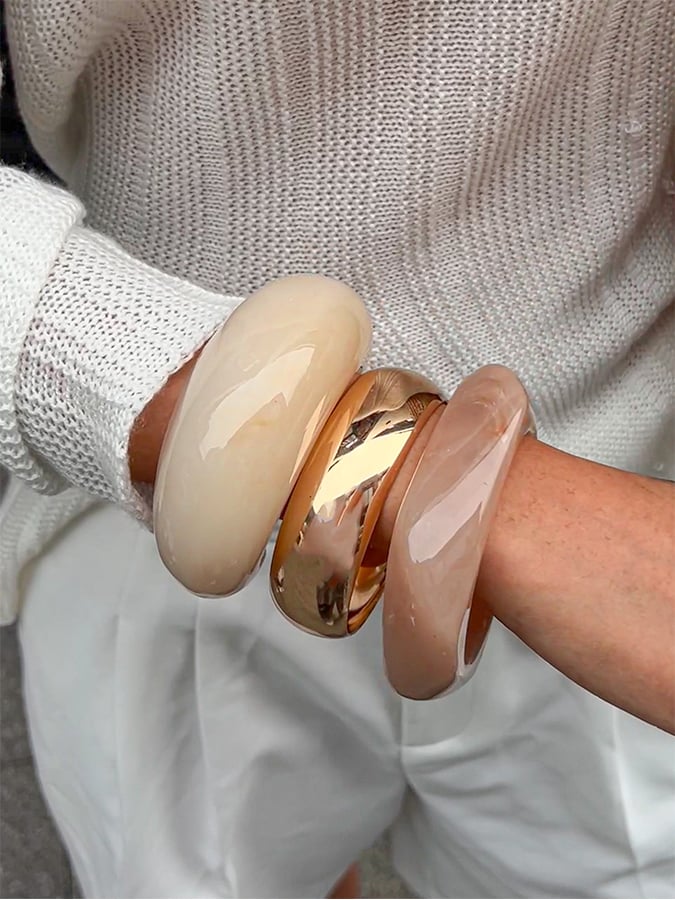 Women's Glossy Retro Geometric Bracelet