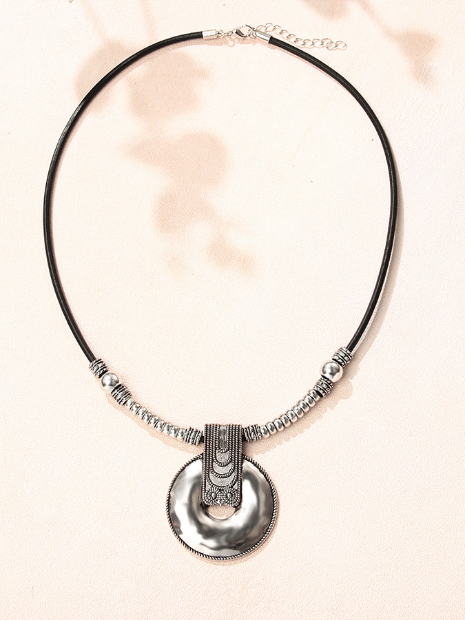 Women'S Vintage Bohemian Alloy Hoop Necklace