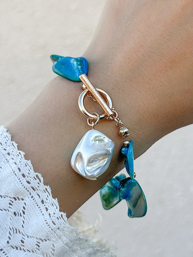 Bohemian Irregular Shell Bead Necklace Holiday Retro Sea Star Personality Necklace