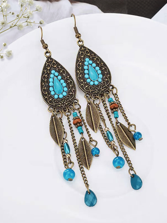 Boucles d'oreilles bohèmes vintage pour femmes 