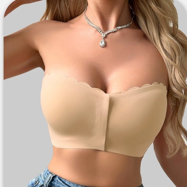 🔥Achetez-en 1, recevez-en 2 gratuits❤️Soutien-gorge bandeau sans bretelles et sans coutures à fermeture avant 