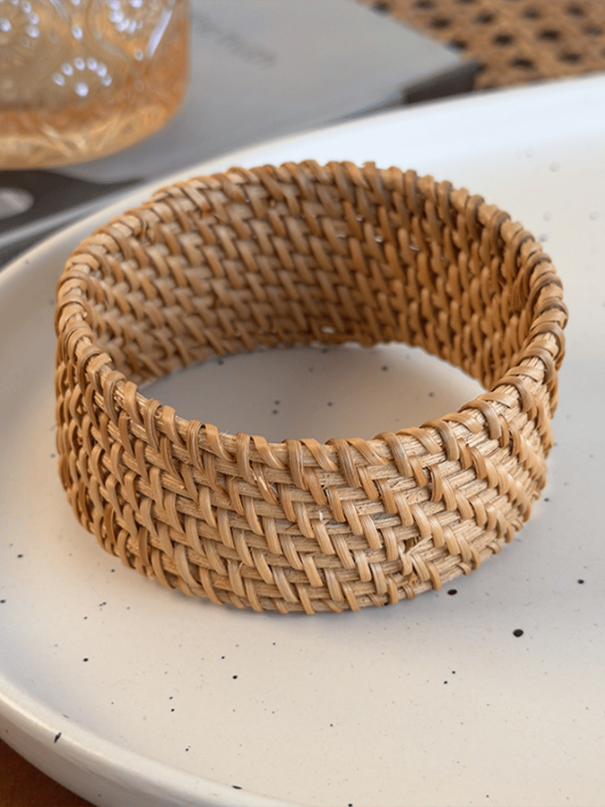 Women'S Retro Ethnic Style Braided Rattan Bracelet Bracelet