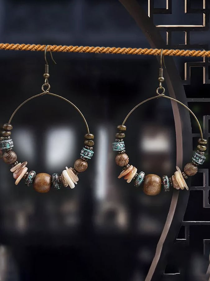 Boucles d'oreilles bohèmes vintage pour femmes 